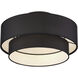 Bainbridge 3 Light 18 inch Black Semi Flush Mount Ceiling Light, Large