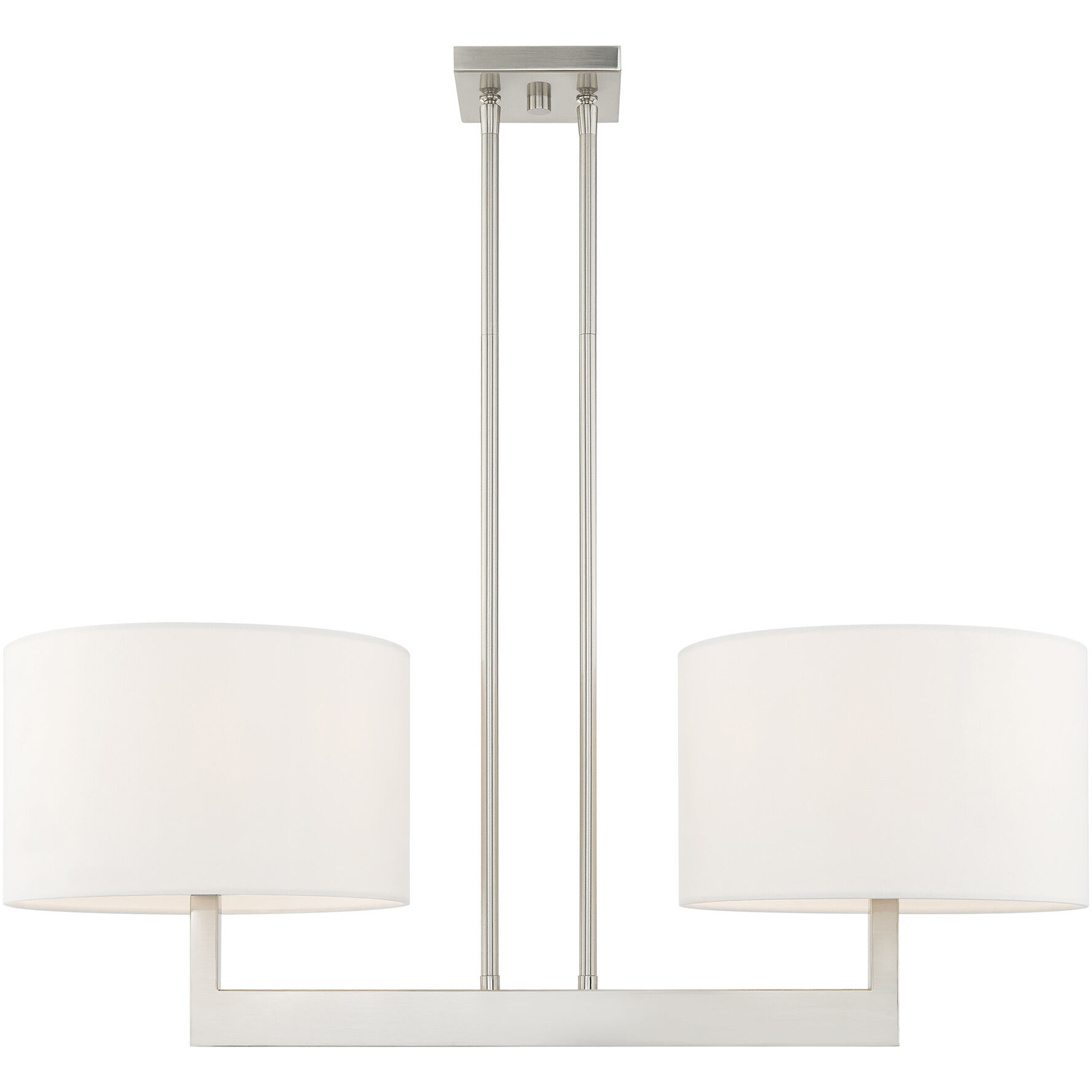 Hayworth 2 Light 30 inch Brushed Nickel Linear Chandelier Ceiling Light