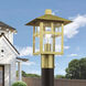 Crestlake 1 Light 13.5 inch Satin Gold Outdoor Post Top Lantern