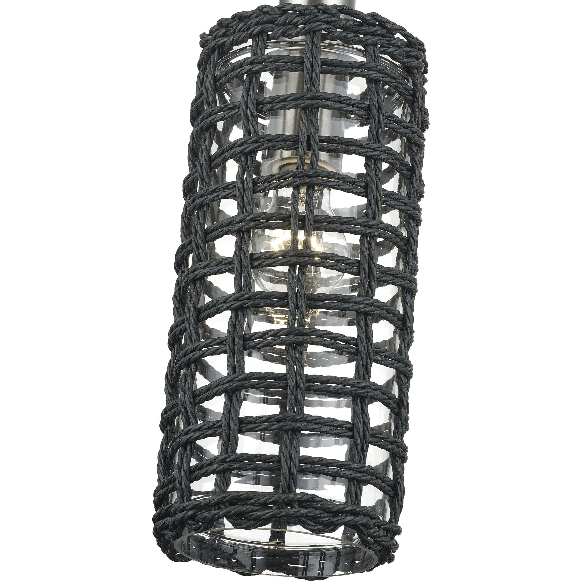 Twinewell 1 Light 5.13 inch Brushed Nickel Mini Pendant Ceiling Light