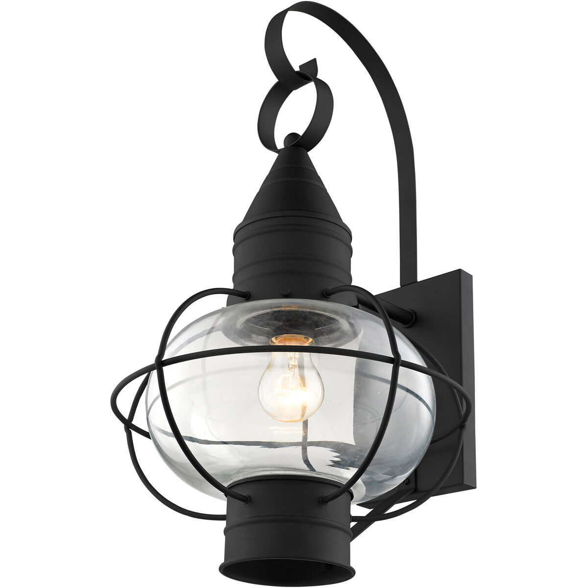 Newburyport 1 Light 21 inch Black Outdoor Wall Lantern