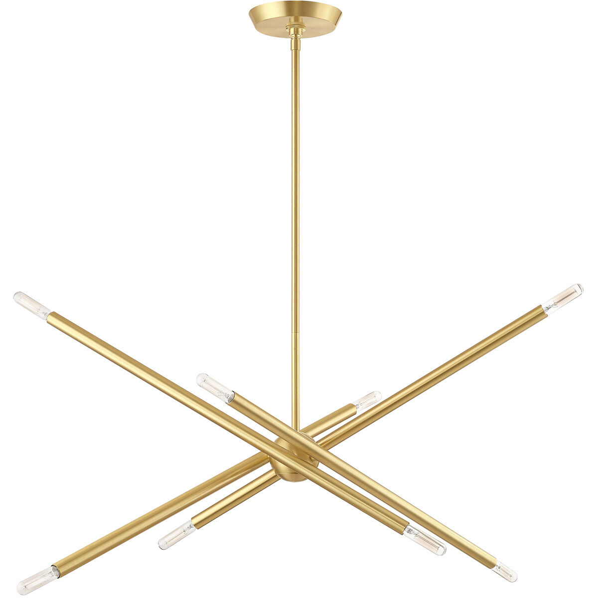 Soho 8 Light 12 inch Satin Brass Chandelier Ceiling Light