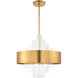 Orenburg 10 Light 26 inch Natural Brass Pendant Chandelier Ceiling Light