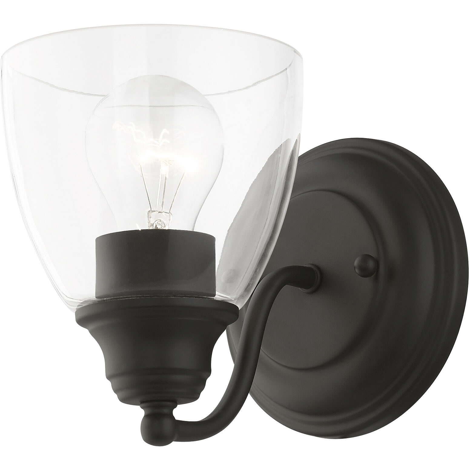 Montgomery 1 Light 5 inch Black Vanity Sconce Wall Light
