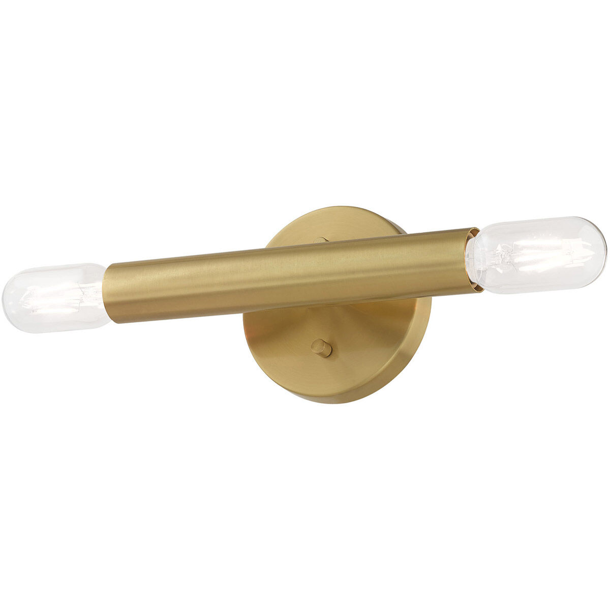 Copenhagen 2 Light 5 inch Satin Brass ADA ADA Wall Sconce Wall Light