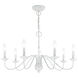 Windsor 7 Light 28 inch Antique White Chandelier Ceiling Light