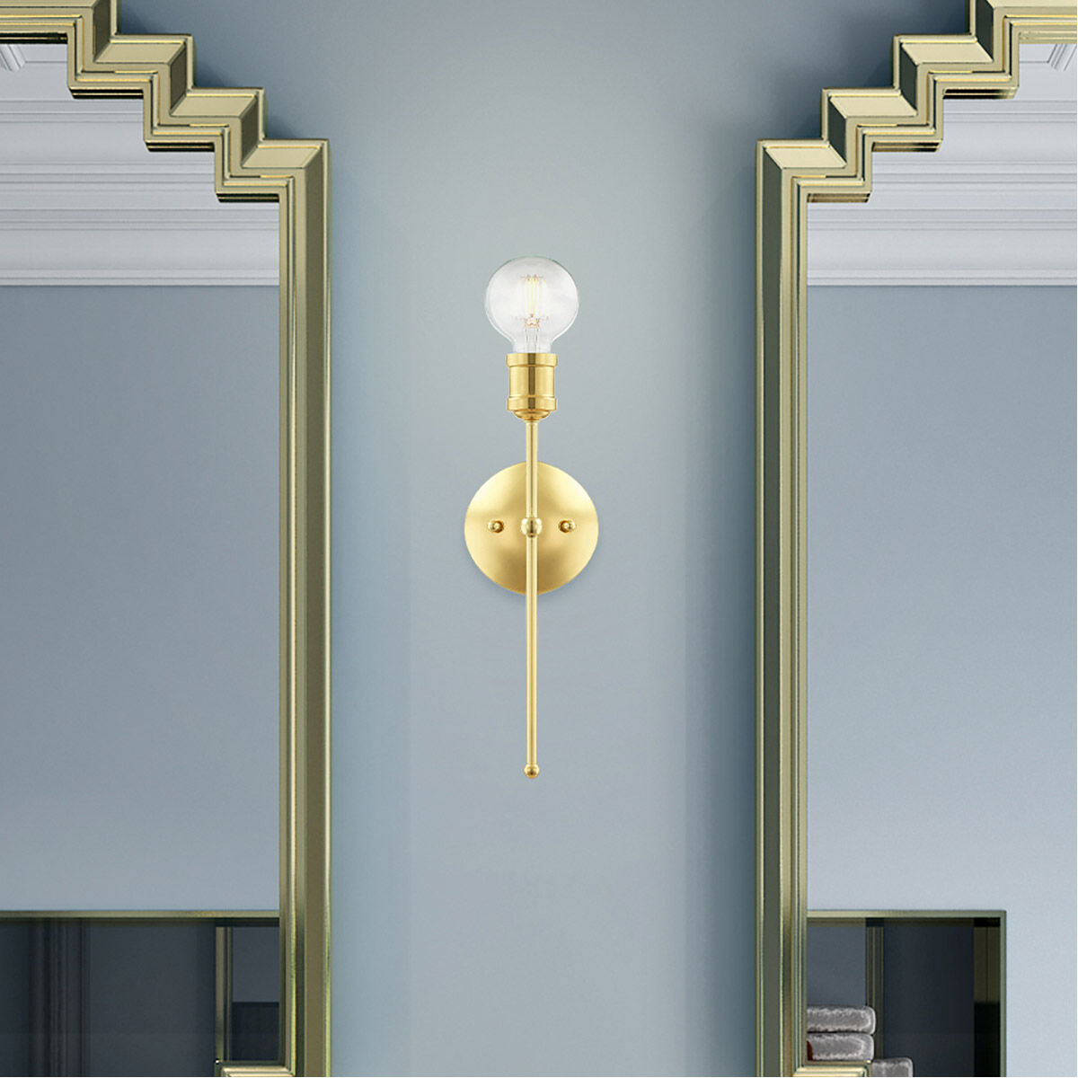 Lansdale 1 Light 5 inch Polished Brass ADA Sconce Wall Light