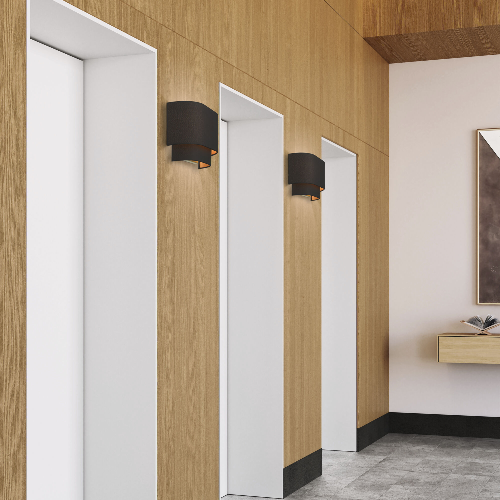 Sentosa 2 Light 13 inch Black ADA Wall Sconce Wall Light