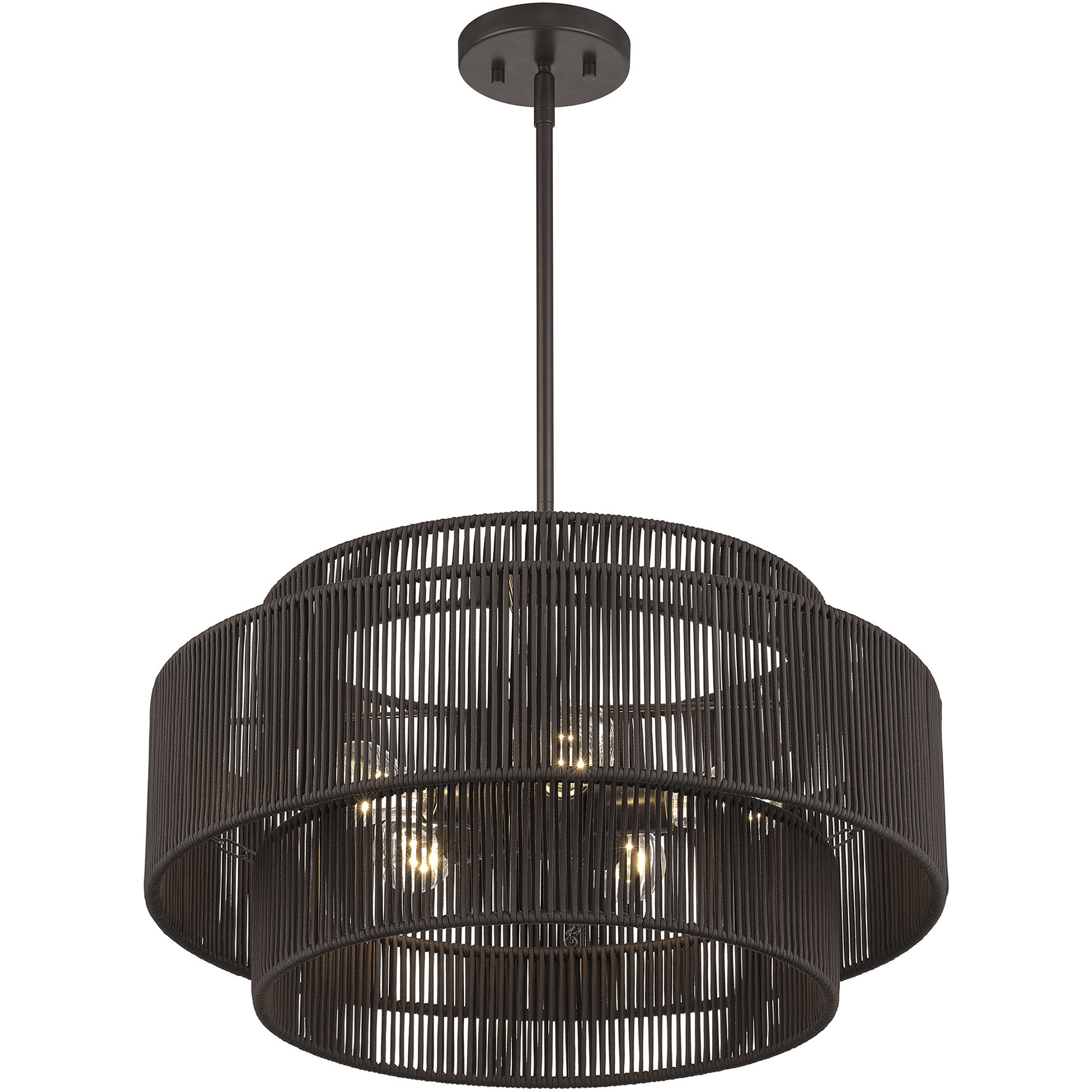 Acordia 5 Light 22 inch English Bronze Pendant Chandelier Ceiling Light