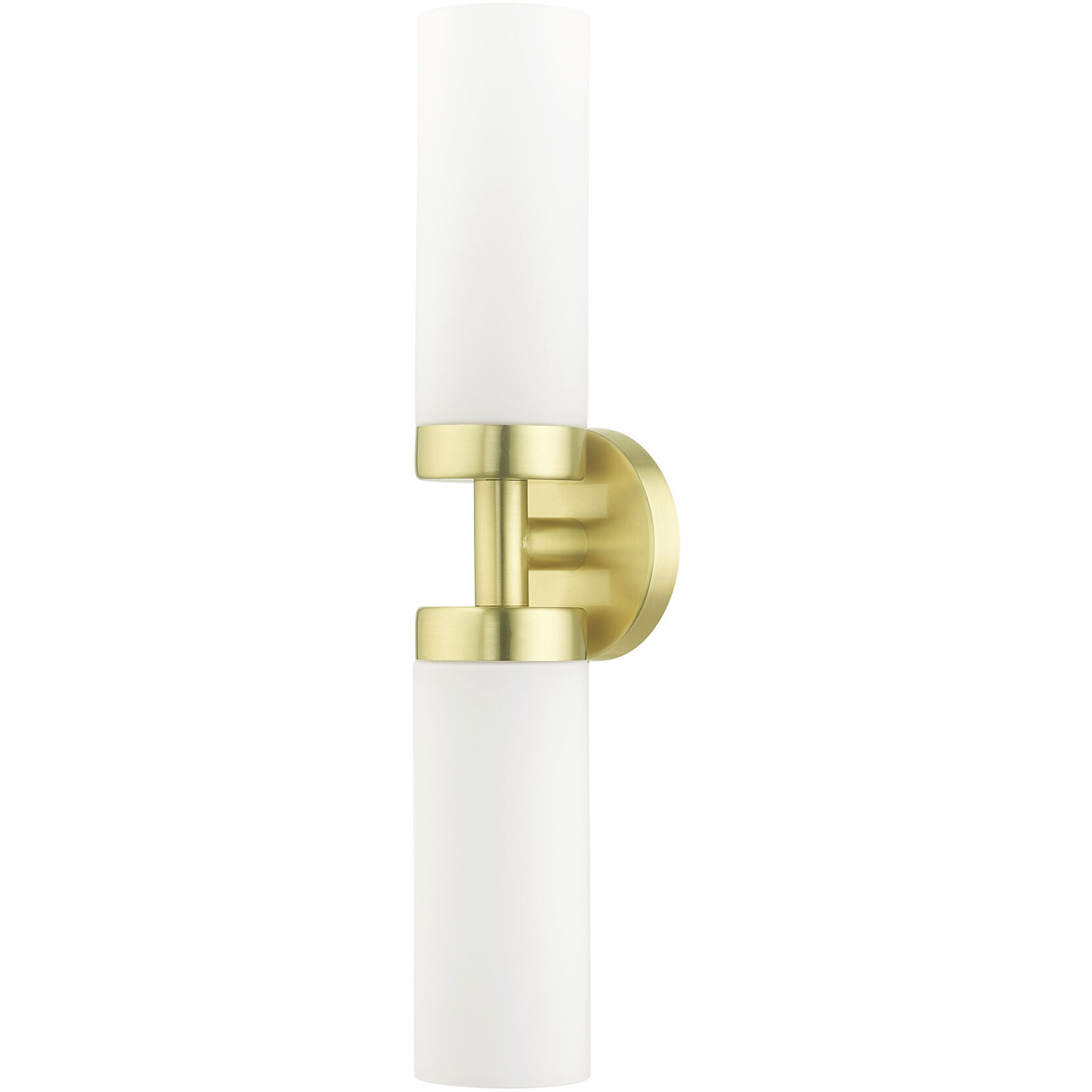 Aero 2 Light 19 inch Satin Brass ADA Vanity Sconce Wall Light