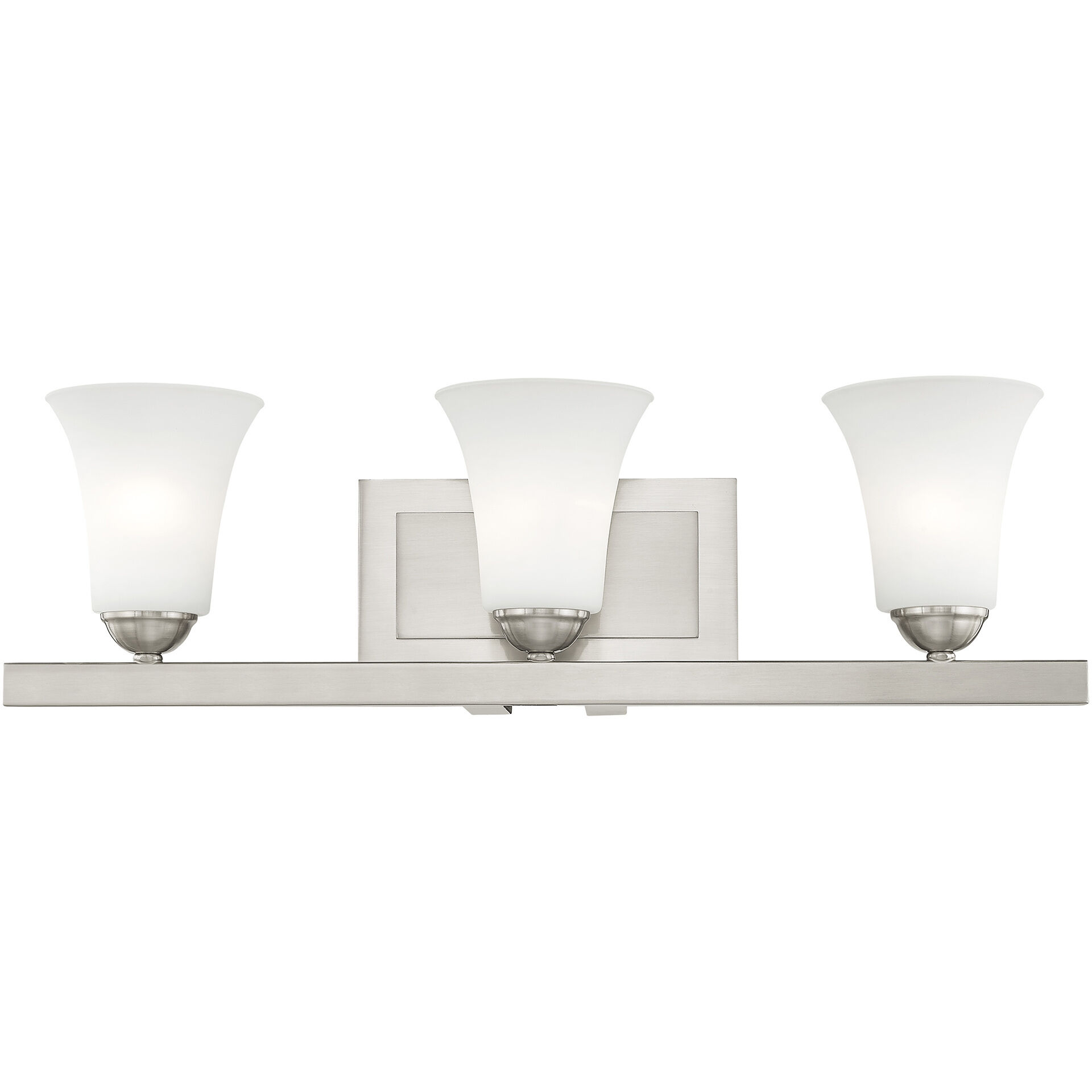 Ridgedale 3 Light 25 inch Brushed Nickel Bath Vanity Wall Light