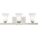 Ridgedale 3 Light 25 inch Brushed Nickel Bath Vanity Wall Light