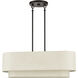Manorwood 3 Light 30 inch English Bronze Linear Chandelier Ceiling Light, Medium