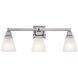 Mission 3 Light 25 inch Polished Chrome Bath Vanity Wall Light