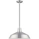 Allison 1 Light 16 inch Brushed Aluminum Mini Pendant Ceiling Light