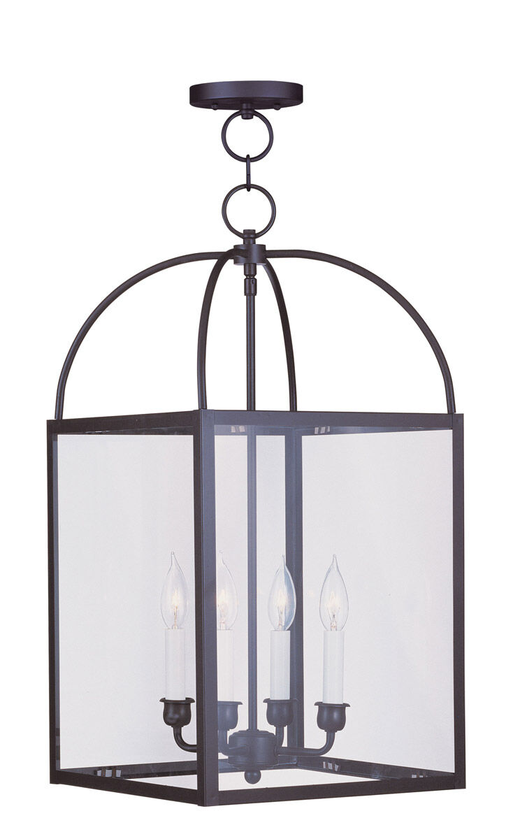 Milford 4 Light 12.75 inch Bronze Chain Lantern