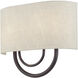 Stratton 2 Light 13 inch English Bronze ADA Wall Sconce Wall Light