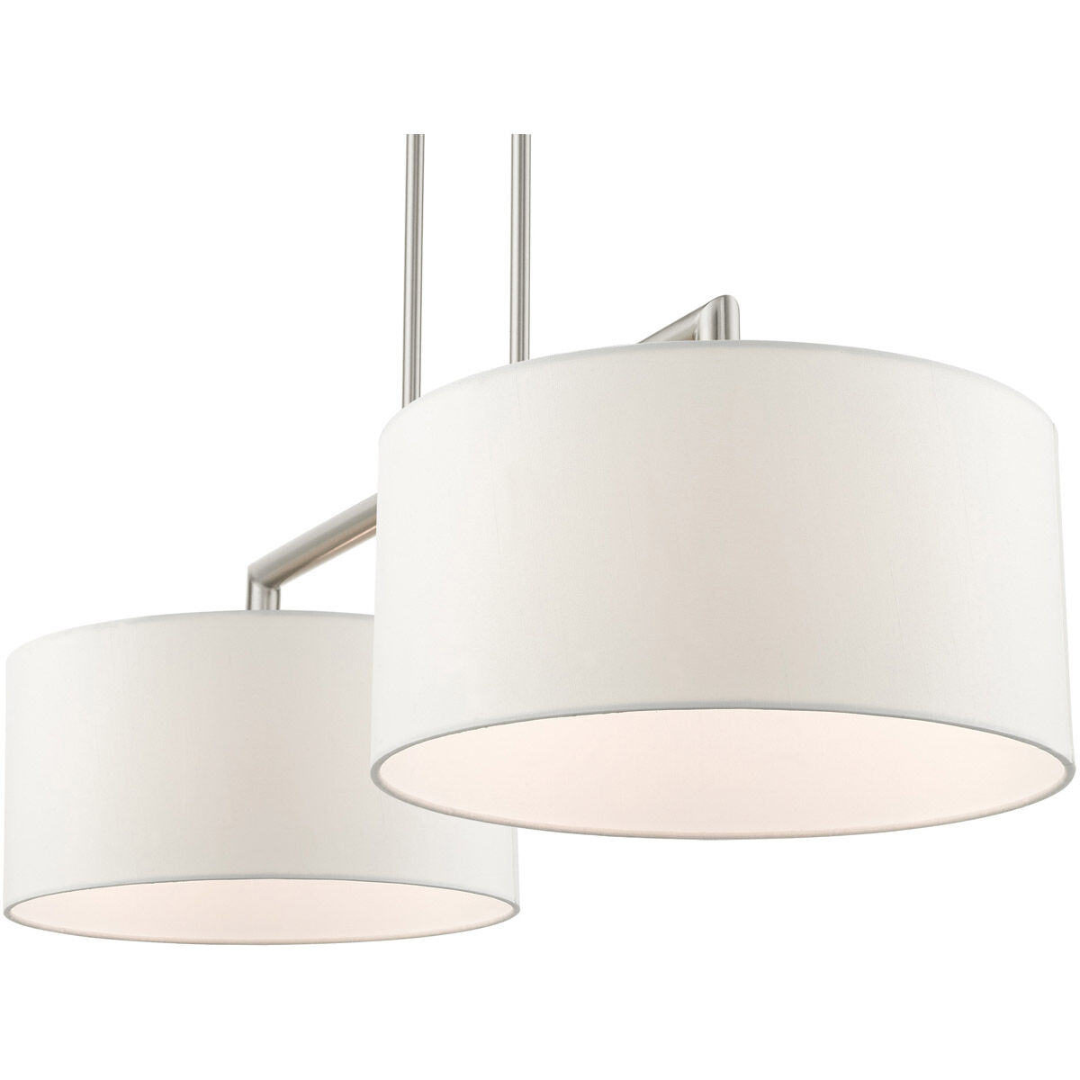 Meridian 2 Light 35 inch Brushed Nickel Linear Chandelier Ceiling Light