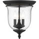 Legacy 3 Light 12 inch Black Flush Mount Ceiling Light