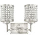 Grammercy 2 Light 14 inch Brushed Nickel Bath Vanity Wall Light