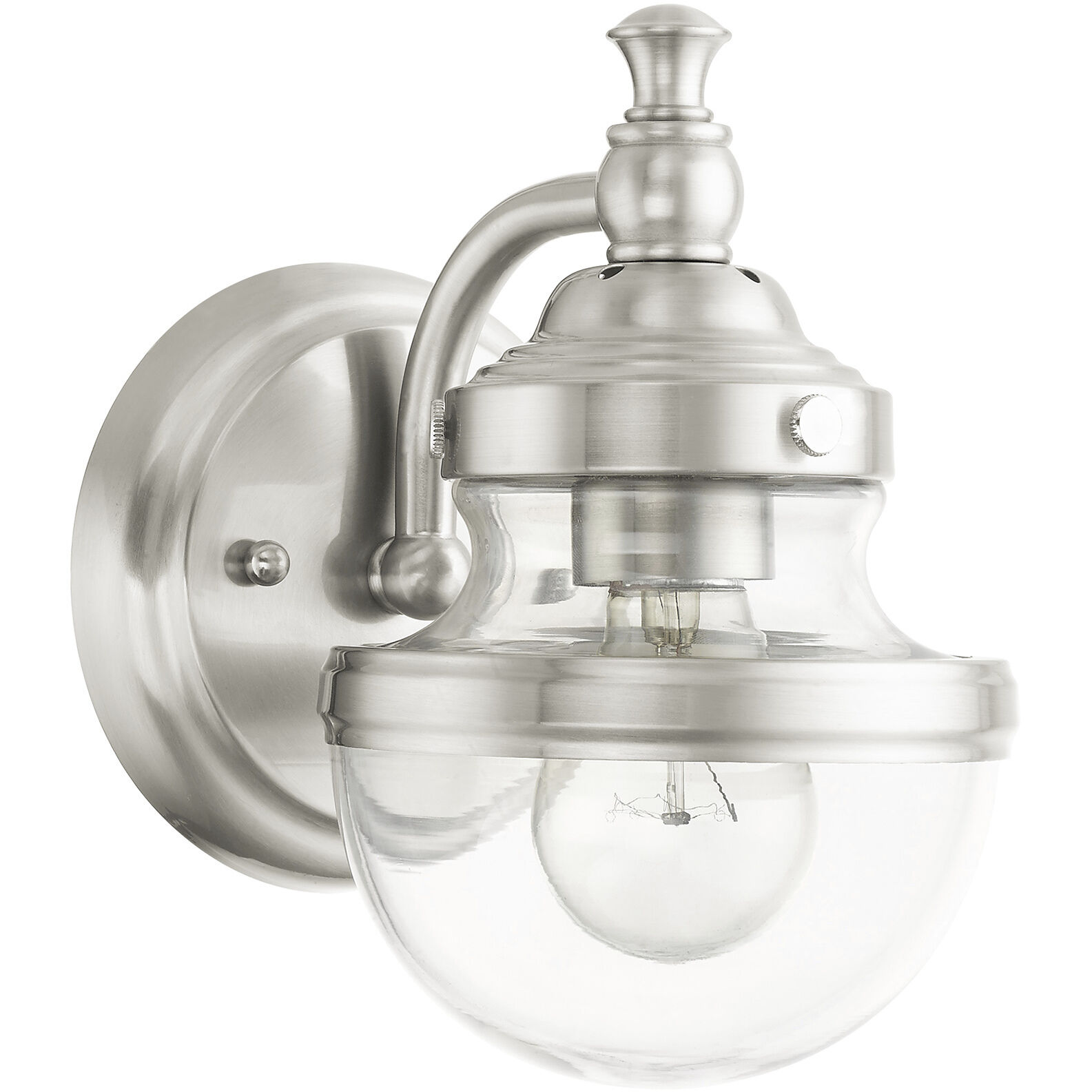 Oldwick 1 Light 6 inch Brushed Nickel Vanity Sconce Wall Light