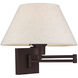 Allison 25 inch 100.00 watt Bronze Swing Arm Wall Lamp Wall Light