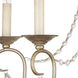 Pennington 5 Light 25 inch Hand Applied Antique Silver Leaf Chandelier Ceiling Light in Hand Painted Antique Silver Leaf