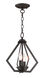 Prism 2 Light 11 inch Bronze Convertible Mini Chandelier/Ceiling Mount Ceiling Light