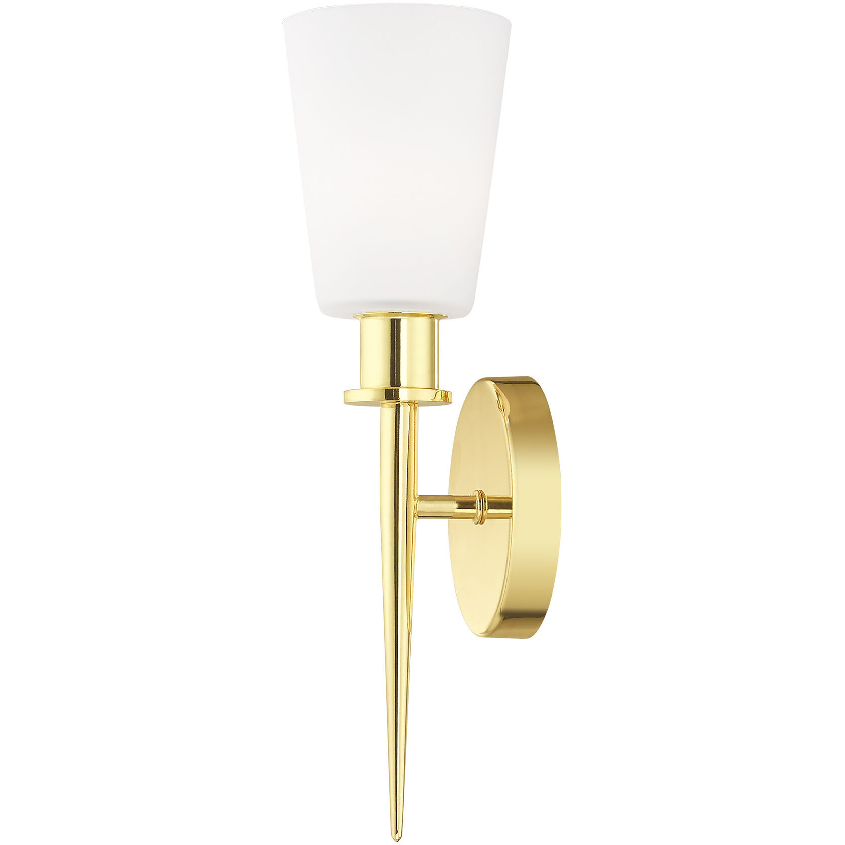 Witten 1 Light 4 inch Polished Brass ADA ADA Wall Sconce Wall Light