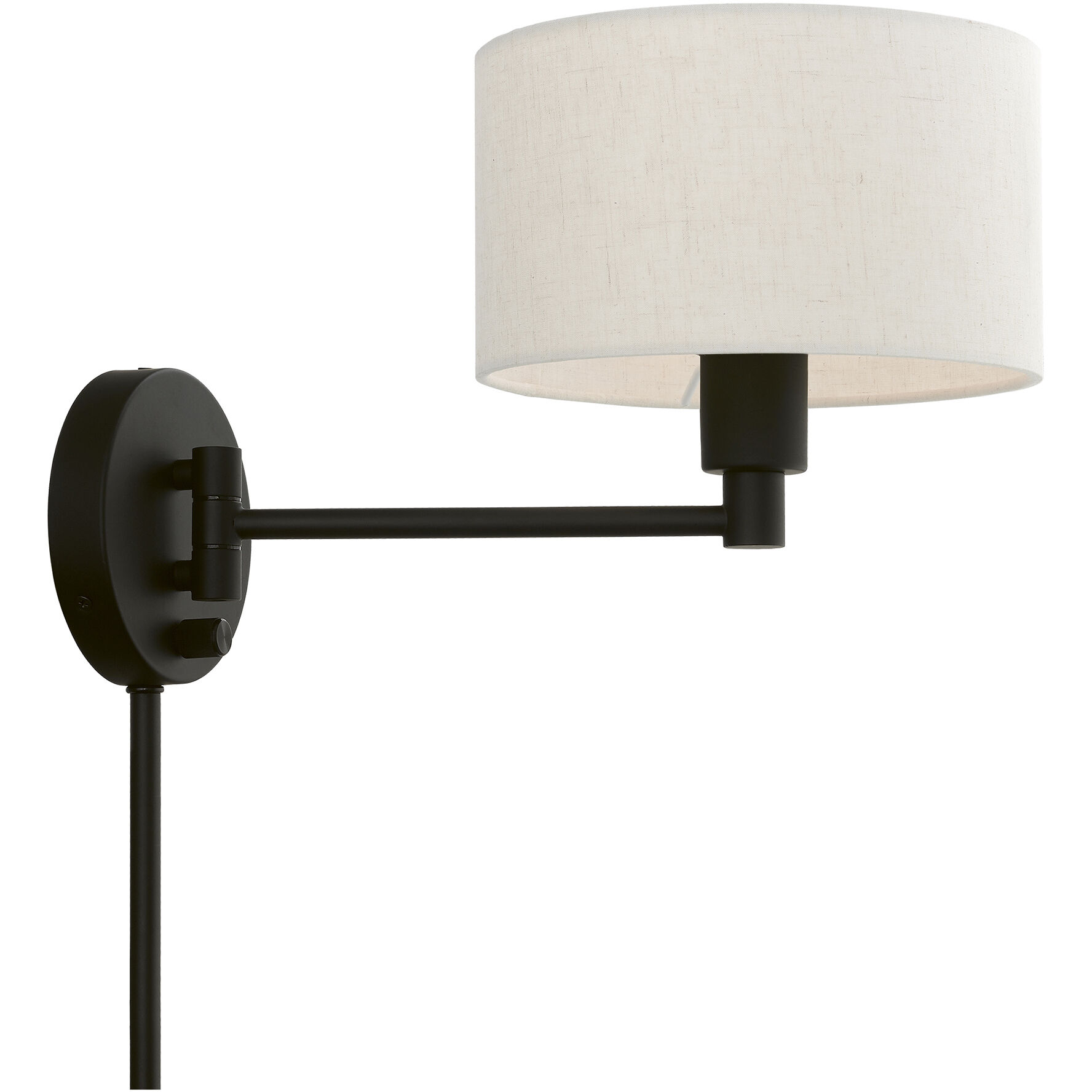 Allison 15 inch 60.00 watt Black Swing Arm Wall Lamp Wall Light