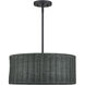 Weavington 3 Light 18 inch Black Pendant Chandelier Ceiling Light