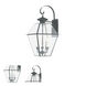 Westover 3 Light 22.5 inch Charcoal Large Outdoor Wall Lantern