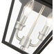 Mansfield 2 Light 9 inch Black Outdoor Pendant Lantern
