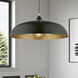 Amador 3 Light 24 inch Shiny Black with Polished Chrome Accents Pendant Ceiling Light, Large