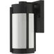 Sheridan 1 Light 10 inch Black with Brushed Nickel Candles Outdoor Wall Lantern