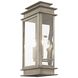 Princeton 2 Light 19 inch Vintage Pewter Outdoor Wall Lantern