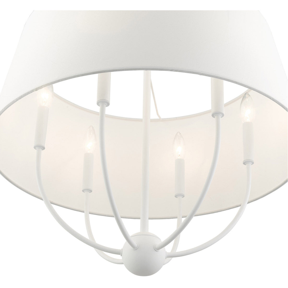 Ridgecrest 6 Light 24 inch White Pendant Chandelier Ceiling Light