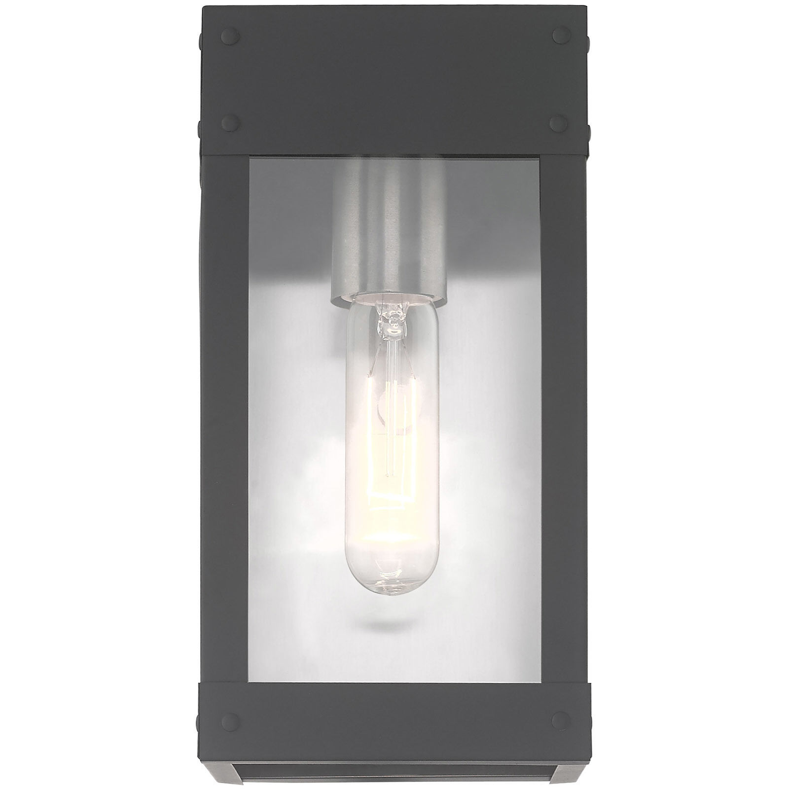 Barrett 1 Light 10 inch Scandinavian Gray Outdoor Wall Lantern