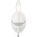 Home Basics 1 Light 4 inch White Wall Sconce Wall Light