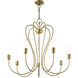 Lucerne 7 Light 30 inch Antique Brass Chandelier Ceiling Light