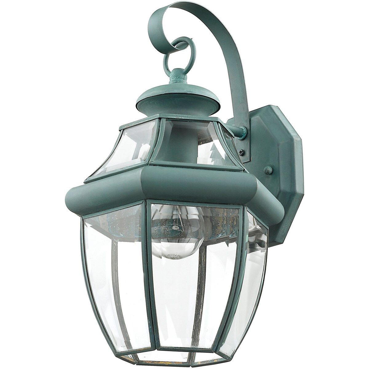 Monterey 1 Light 13 inch Verdigris Outdoor Wall Lantern