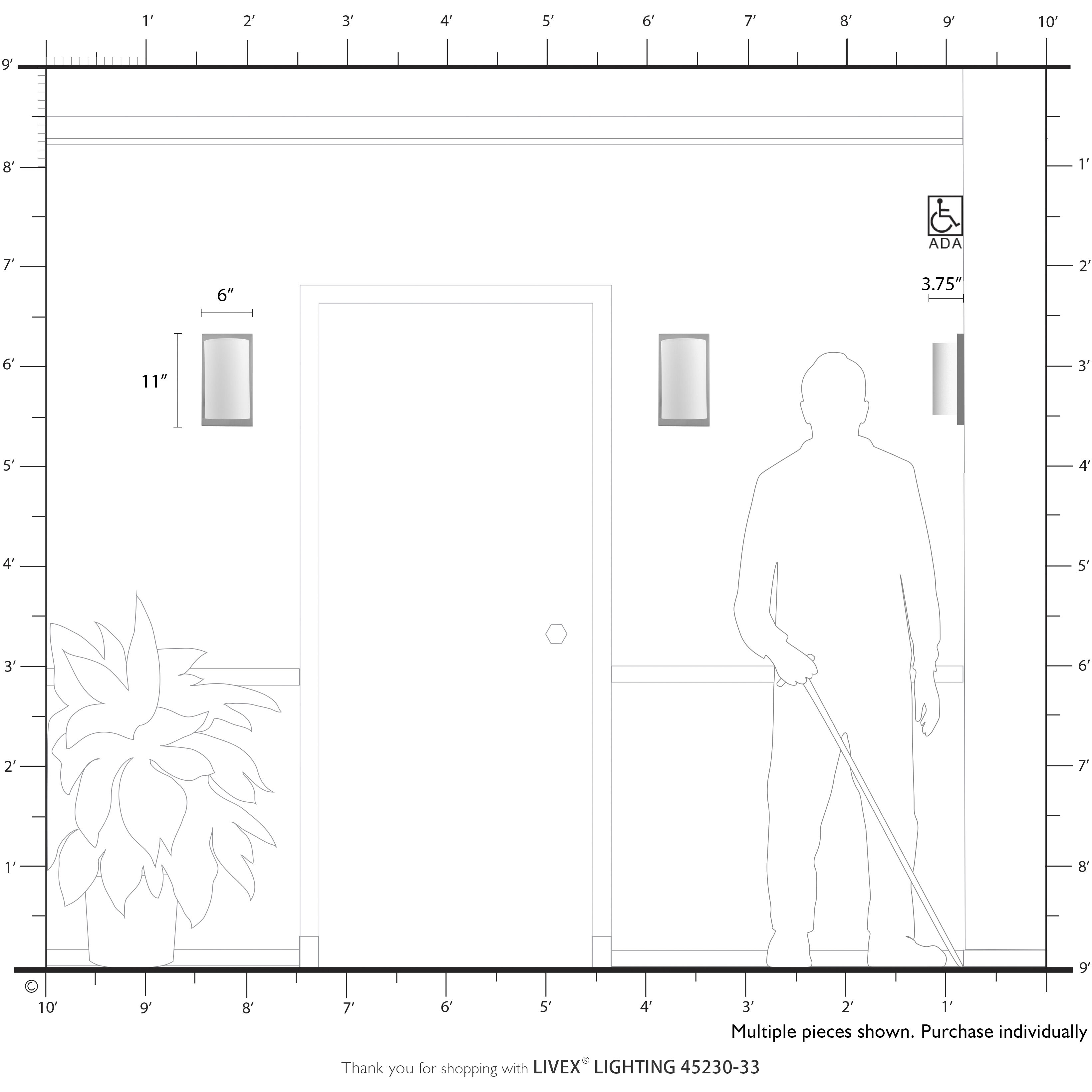 Brenton 1 Light 6 inch Soft Gold ADA Wall Sconce Wall Light