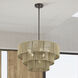 Acordia 6 Light 23 inch English Bronze Pendant Chandelier Ceiling Light