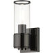 Quincy 1 Light 4.75 inch Black Chrome ADA Wall Sconce Wall Light