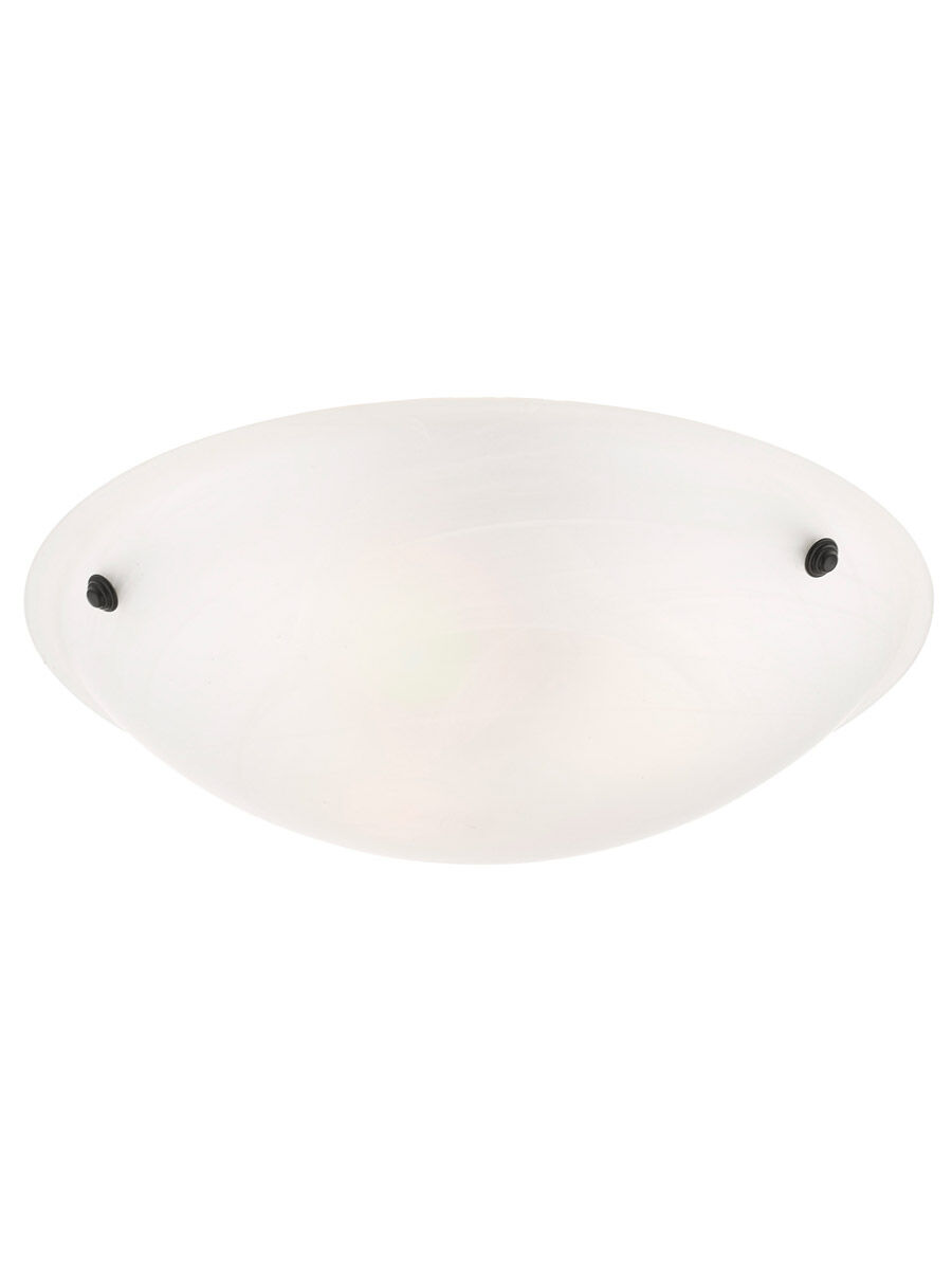 Oasis 3 Light 20 inch Bronze Semi-Flush Mount Ceiling Light