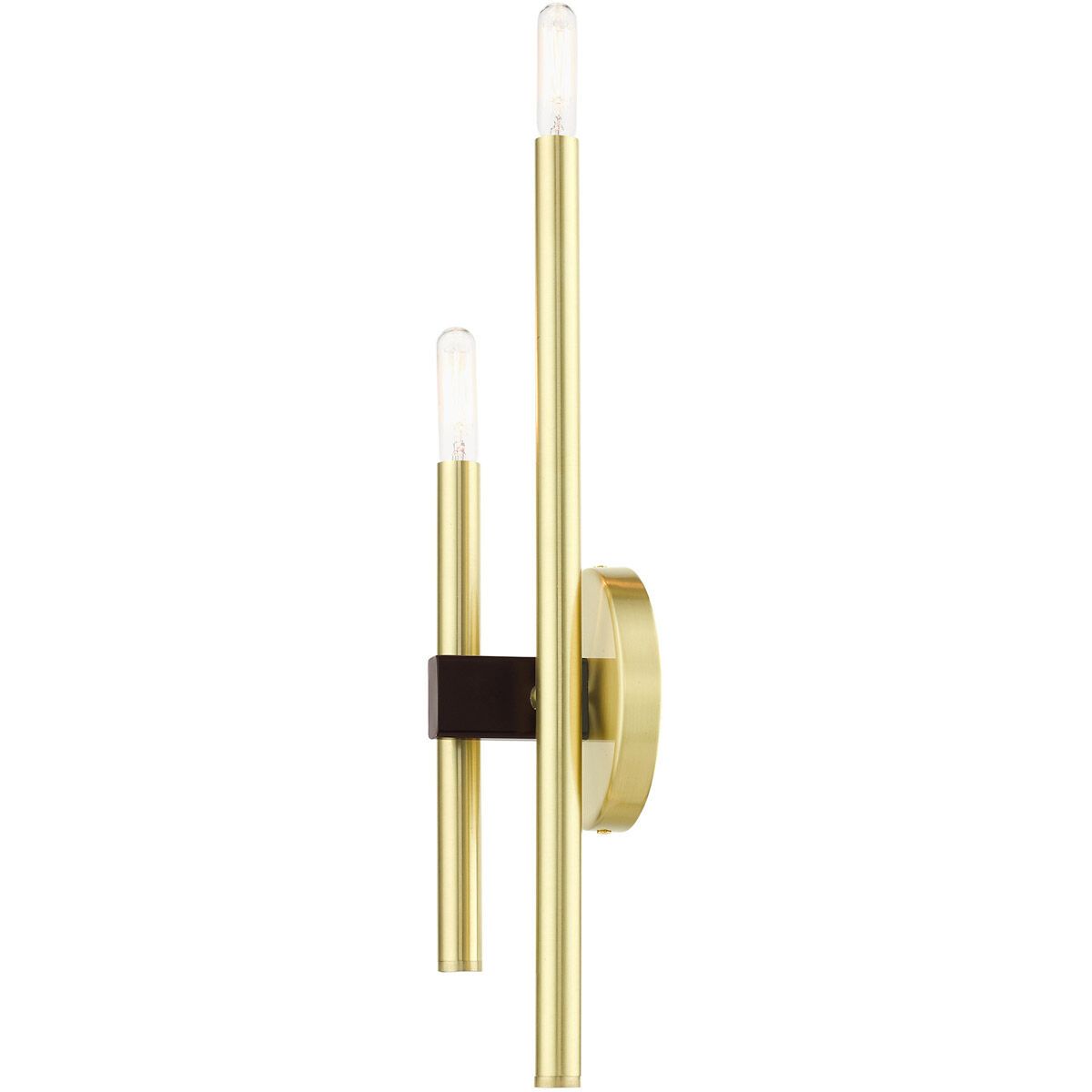 Denmark 2 Light 5 inch Satin Brass ADA ADA Double Sconce Wall Light
