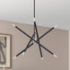 Soho 8 Light 24 inch Black Chandelier Ceiling Light