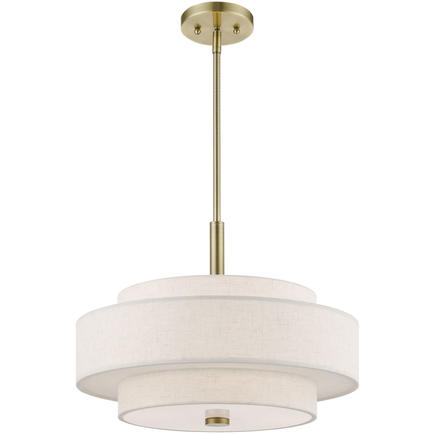 Monroe 4 Light 18 inch Antique Brass Pendant Chandelier Ceiling Light