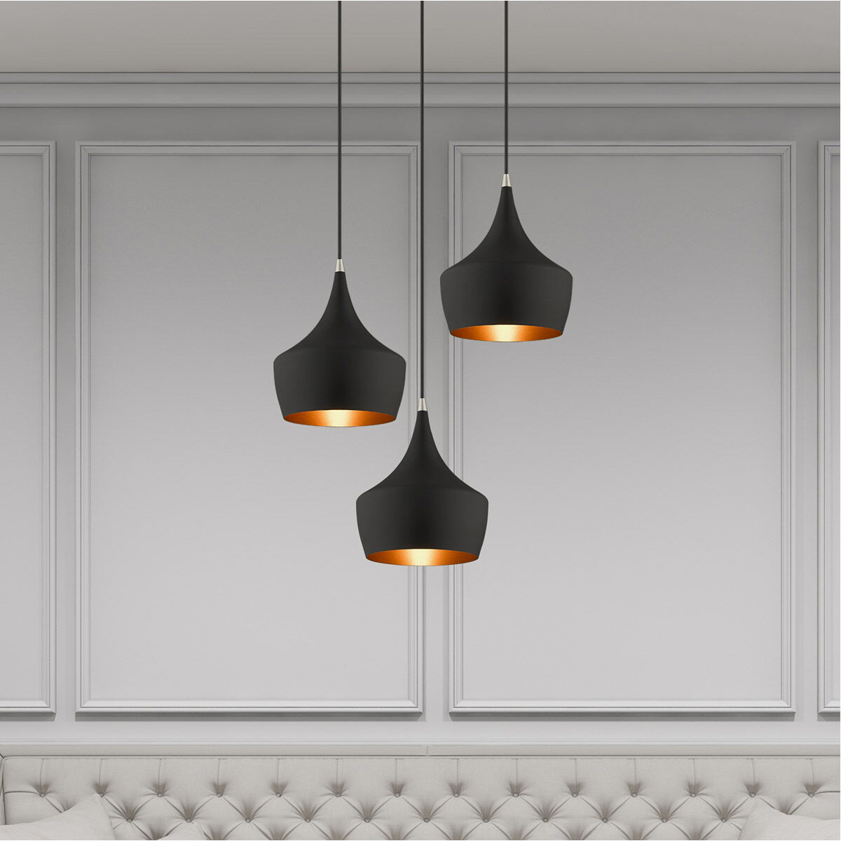 Allison 1 Light 9.5 inch Black Mini Pendant Ceiling Light