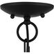 Milania 4 Light 13 inch Black with Brushed Nickel Accents Convertible Semi Flush/Chandelier Ceiling Light